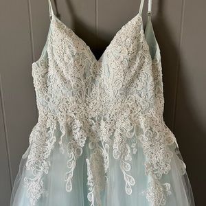 Size 0 Seafoam Blue, Prom Dress